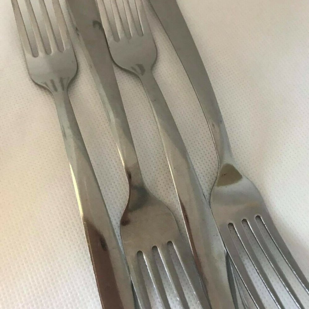 Set of 4 Dinner Forks Stainless Member's Mark